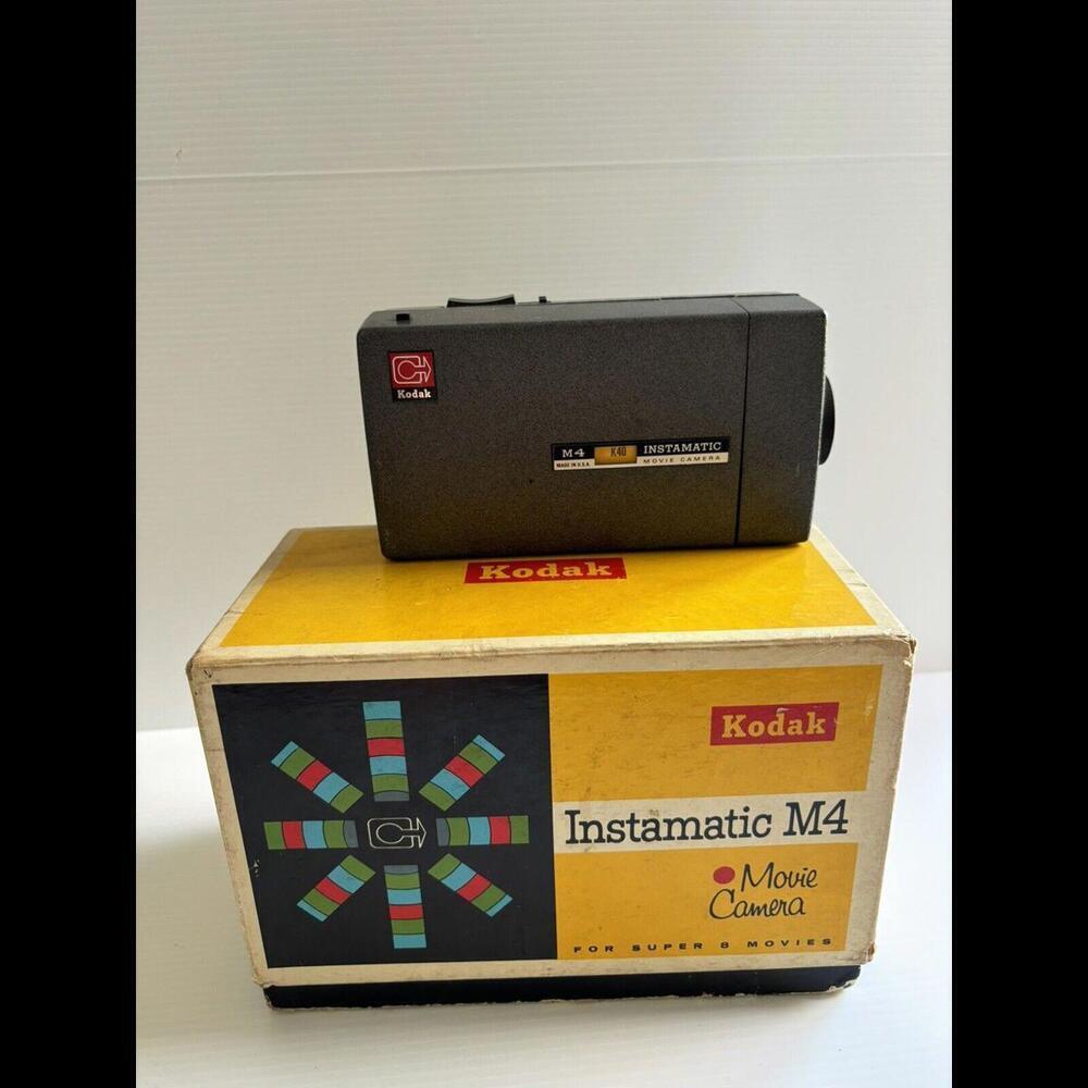 Kodak Instamatic M4 Movie Camera with Box Vintage